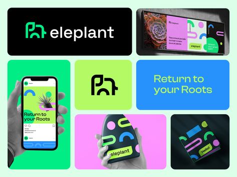 Eleplant is a startup dedicated to promoting the benefits of indoor and outdoor plants, providing high-quality plant products, and offering expert guidance to plant enthusiasts. The brand's core values revolve around sustainability, growth, and the connection between humans and nature. The logo will be a clever combination of an elephant and a plant, symbolizing the harmony between these two elements. Brand Visual Identity, Branding Identity Inspiration, Money Logo, Identity Logo Design, Logo Presentation, Tech Branding, Kids Money, Visual Identity Design, Identity Design Logo