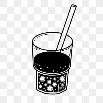 Gambar Gambar Garis Hitam Minuman Gelas Dengan Jerami Soda Clipart Hitam Menggambar Garis Png Transparan Clipart Dan File Psd Untuk Unduh Gratis Gambar Garis Gelas Minuman