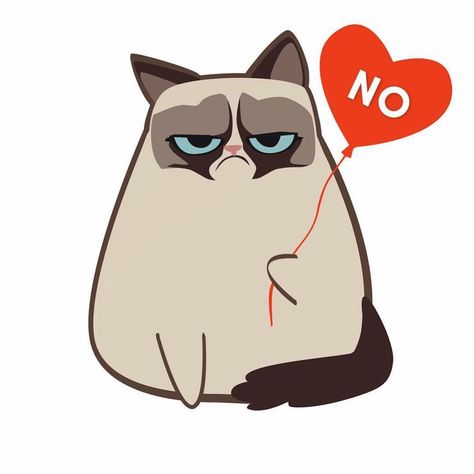 Grumpy Cat Breed, Grumpy Cat Cartoon, Grumpy Cat Art, Grumpy Cat Birthday, Cat Face Drawing, Grumpy Cat Quotes, Gatos Cool, Meme Comics, Cat Art Illustration