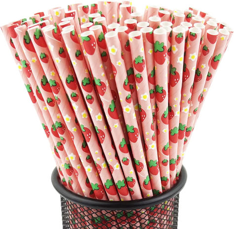 100 Strawberry Paper Straws for Cocktail Party Supplies,Birthday,Bridal/Baby Shower #ad #strawberryparty #strawberry #berryparty Strawberry Theme Party Decorations, Strawberry Bday Party, Strawberry Tea Party, Berry Sweet Baby Shower Theme Decor, Strawberry Decorations Party, Berry First Birthday Party Favors, Strawberry 1st Birthday Party Theme, Strawberry Party Ideas, Strawberry Birthday Party Theme