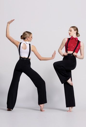 Crystal Suspender Dance Costume | Weissman® Suit Dance Costumes, Gender Neutral Dance Costumes, Modern Dance Costumes Pants, Mens Dance Costumes, Dance Costumes Jazz, Weissman Dance Costumes Hip Hop, Jazz Dance Outfits, Weissman Dance Costumes, Jive Dance