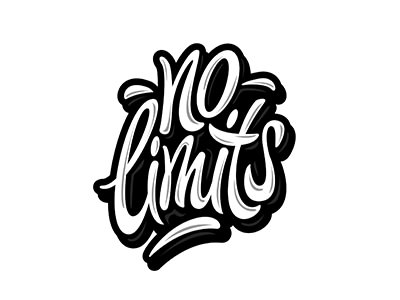 No Limits Tattoo, Alphabet Graffiti, Tipografi 3d, Hand Lettering Inspiration, Lettering Styles, Graffiti Drawing, Lettering Quotes, No Limit, Typography Letters