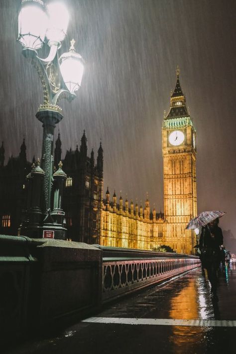 The Big Ben, London, United Kingdom. London Rain, London Wallpaper, London Dreams, Westminster Bridge, London Aesthetic, Big Ben London, Mall Of America, Trip Planner, City Of London