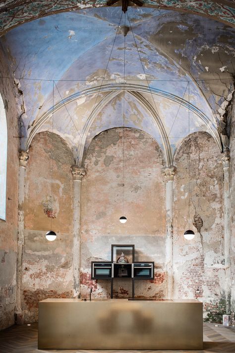 Rethinking Sacred Spaces for New Purposes: 15 Adaptive Reuse Projects in Ancient Churches | ArchDaily Renovation Architecture, Genius Loci, Tower Of Babel, Meditation Center, Sacred Architecture, Sound Art, Interior Design Boards, Religious Architecture, Adaptive Reuse