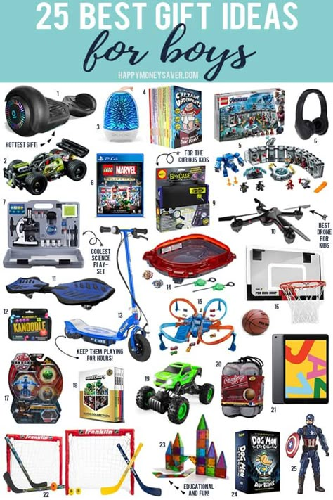 Looking for the best gift to give a boy this holiday season? Look no further! This list of the best gift ideas for boys is filled with the hottest gifts that they'll love. |happymoneysaver.com #gift #present #Christmas #boys #thoughtful #toys Gifts For 8 Year Boy, Best Gifts For Boys, Gift Ideas For Boys, Christmas Wallpaper Iphone, Gifts For Teen Boys, Christmas Gifts For Boys, Colonial Christmas, Old Christmas, Gift Ideas For Kids