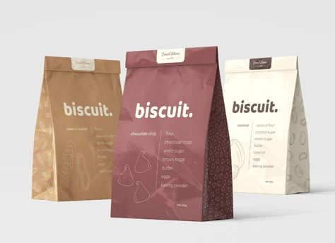 Biscuit on Packaging of the World - Creative Package Design Gallery Raisin Packaging, Cookie Presentation, Desain Merek, Biscuit Packaging, Biscuits Packaging, Bread Packaging, Baking Packaging, Creative Package Design, Coffee Bags