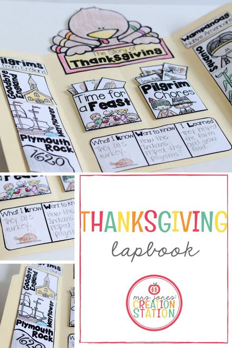 Thanksgiving Kids Activities, Thanksgiving Homeschool, Thanksgiving Interactive, Thanksgiving Unit Study, Thanksgiving Crafts And Activities, Wampanoag Indians, Thanksgiving Learning, Homeschool Thanksgiving, Interactive Lapbooks