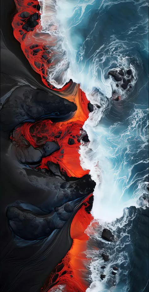 Seni Resin, Iphone Wallpaper Photography, Image Moto, Iphone Dynamic Wallpaper, Molten Lava, Nature Ocean, Stock Wallpaper, Abstract Art Wallpaper, Wallpaper Abstract