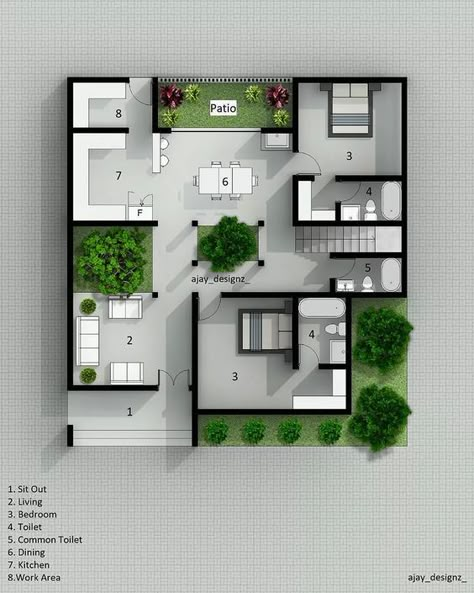 Ajay P | Floor Plan 🏡 . . #budgethome #floorplans #homestyling #budgethomes #budgethouse #keralastyle #designkerala #designideas #keralahomedesign … | Instagram 1 Story House Floor Plans, Small Coastal House Plans, Casa House Design, 1 Floor House Design, Small Coastal House, Two Floor House Plans, Small House Floorplan, Modern House Floor Plan, 3 Bhk House Plan