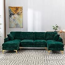 Accent Sofa, Living Room Furniture Styles, U Shaped Sectional Sofa, Couch With Ottoman, Couch With Chaise, Sectional Sofa With Chaise, Sectional Sofas Living Room, Velvet Couch, U Shaped Sofa