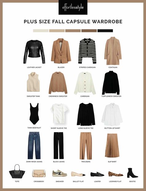 Plus Size Fall Capsule Wardrobe, Easy Capsule Wardrobe, Capsule Wardrobe Plus Size, Office Capsule Wardrobe, Wardrobe Plus Size, Capsule Wardrobe Neutral, Latest Fall Fashion Trends, Plus Size Capsule Wardrobe, Neutral Capsule Wardrobe