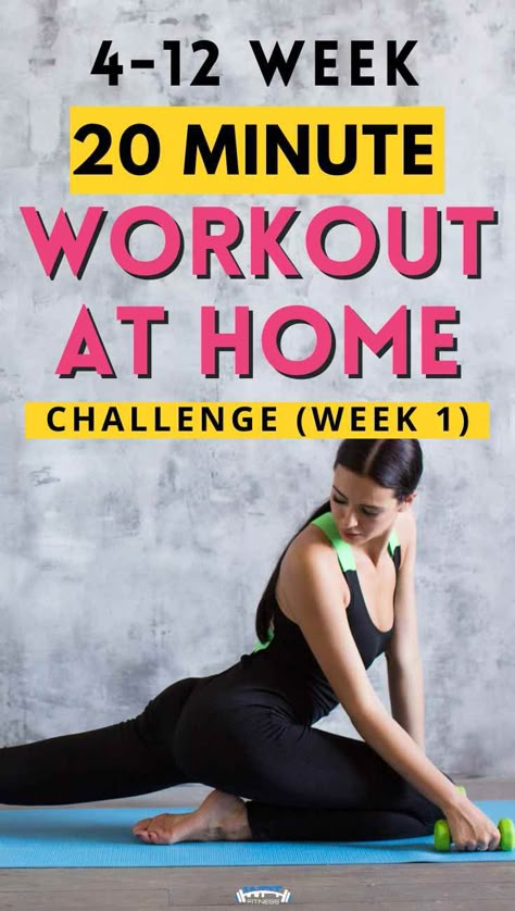 This 20 minute workout at home challenge is part of a series of 4-12 week weight loss workout plan at home challenge. See how much weight you can lose. You can do a 4 week transformation or a 12 week transformation. These 20 minute workout at home programs are perfect for dropping weight in time for the sumer. Give this 20 minute workout at home a go. #20minuteworkoutathome #wptfitness 12 Week Home Workout Plan, 1 Month Workout Plan At Home, Quick Calorie Burning Workout At Home, Slim Your Body Workouts, 28 Day Loose Weight Challenge, At Home 15 Minute Workout, Quick All Body Workout At Home, 15 Minute Home Workout, 20 Minute Full Body Workout At Home