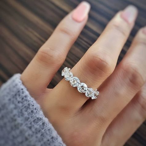 Anniversary Bands For Her, Diamond Eternity Wedding Band, Diamond Anniversary Bands, Eternity Band Ring, Diamond Anniversary, Eternity Wedding Band, Moissanite Wedding Bands, Eternity Band Diamond, Diamond Eternity