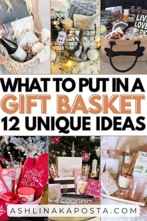 How To Make Gift Baskets Diy, What Can I Use For A Gift Basket, Gift Basket Ideas For Prizes, Hotel Gift Basket Ideas, Gift Basket Ideas For Adults, Woman Gift Basket Ideas, Female Gift Basket Ideas, Thank You Gifts Ideas, 25 Gift Ideas