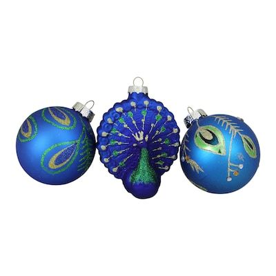 Peacock Christmas Decorations, Peacock Christmas Tree, Peacock Ornaments, Peacock Christmas, Green Peacock, Colorful Glitter, Painted Christmas Ornaments, Christmas Central, Ornament Hooks