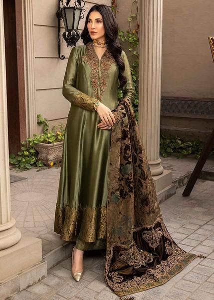 Velvet dress designs pakistani