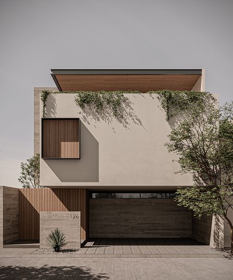 Modern Small Building, Minimalist Facade Design, Minimalist House Exterior Design, Minimalistic Modern House, Japandi House Exterior, Minimalist House Exterior, Minimalist Exterior, Modern Facade, Facade Architecture Design