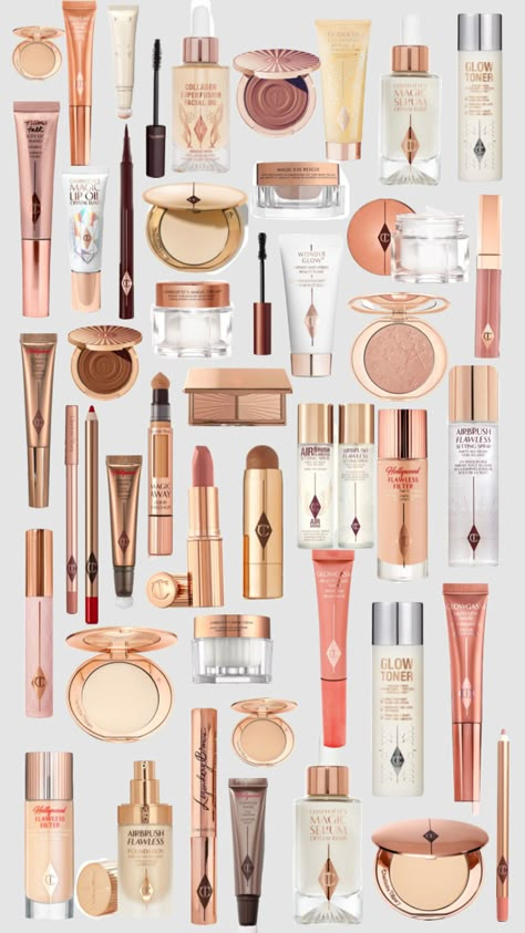 charlottetilbury #makeup #skincare #charlottetilbury Makeup Shuffles, Best High End Makeup, Makeup Collage, Makeup Beauty Room, Dream Products, Fair Skin Makeup, Charlotte Tilbury Makeup, Learn Makeup, Makeup List