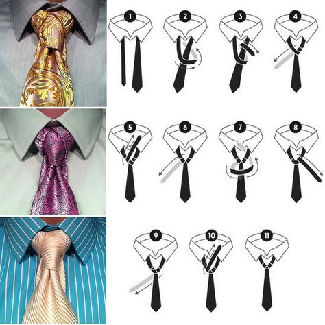 how to tie an eldredge knot | exotic knot for your necktie the cape knot video how to tie a trinity ... Cool Tie Knots, Tie Knots Men, Eldredge Knot, Simpul Dasi, Fancy Tie, Tie A Necktie, Neck Tie Knots, Dhoti Pants, Retro Mode