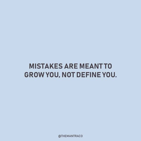 The Mantra Co. on Instagram: “So often, we think if we make a mistake, there is no going back. That mistakes define us, but no. We grow by learning from our mistakes, so…” They Only See Your Mistakes Quotes, Fixing Mistakes Quotes, Quotes On Mistakes Learning, We Learn From Our Mistakes Quotes, We Both Made Mistakes Quotes, Qoutes About Mistake, I Keep Making Mistakes, Mistake Quotes Learning From, Quotes For Making Mistakes