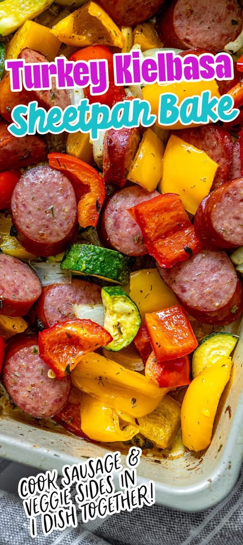 Sheet Pan Turkey Kielbasa Bake - Sweet Cs Designs Kielbasa Turkey Sausage Recipes, Kielbasa And Zucchini Sheet Pan, Healthy Keilbasa Recipes Easy, Turkey Kabasa Recipes Healthy, Low Carb Kalbasa Dinner Recipes, Low Carb Turkey Kielbasa Recipes, Turkey Keilbasa Recipes Sheet Pan, Ww Kielbasa Recipes, Turkey Polka Kielbasa Recipes