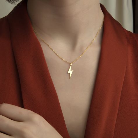 Lighting Bolt Necklace, Lightening Necklace, Turquoise Lightning Bolt, Lightening Bolt Necklace Gold, Lightning Bolt Earrings Dangle Gold, Lightning Bolt Necklace, Romantic Gestures, Jewelry Fashion Trends, Classy Jewelry