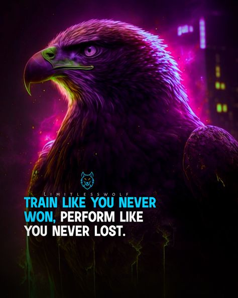 Motivational quote - "Train like you never won, perform like you never lost" Train Like You Never Win, Lost Motivation, Luxury Cars Audi, Quote Success, Cars Audi, Inspirational Quote, Growth Mindset, Success Quotes, Luxury Cars