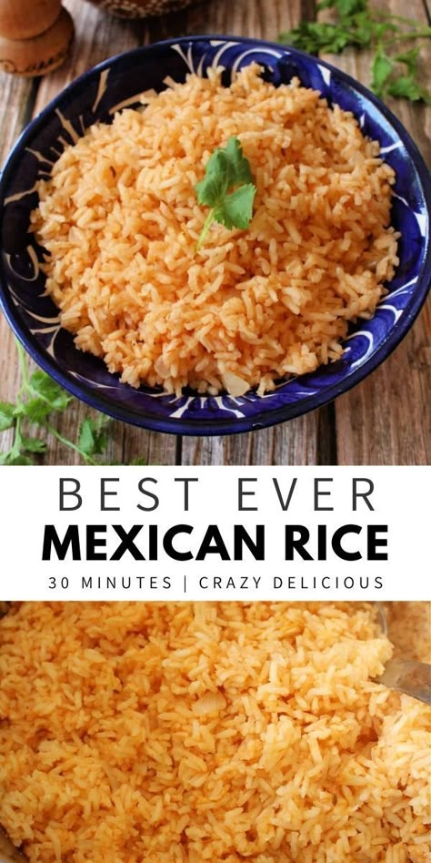 Arroz Mexicano (Mexican rice) is a staple side dish that's ready in under 30 minutes. Fluffy, incredibly tasty, and the perfect compliment to your Mexican dishes. Mexican Rice Side Dish, How To Make Curry, Mexican Rice Recipe, Rice Curry, Rice Side Dish Recipes, Mexican Rice Recipes, Rice Side Dishes, Easy Rice Recipes, Curry Rice