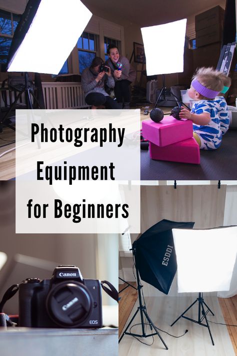 The Best Photography Equipment for Beginners How To Setup A Photo Backdrop, Photography Inspo For Beginners, Indoor Photography Setup, Home Photo Studio Setup, Backdrop Photography Ideas, How To Create A Photo Studio At Home, Diy Home Photography Studio, Indoor Valentines Day Photoshoot Kids, Diy Lighting For Photography