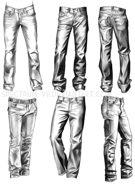 Jeans Drawing, Drawing Studies, Anatomy Drawing, Drawing Clothes, Copic, Fashion Illustrations, Drawing Techniques, Drawing People, Design Sketch