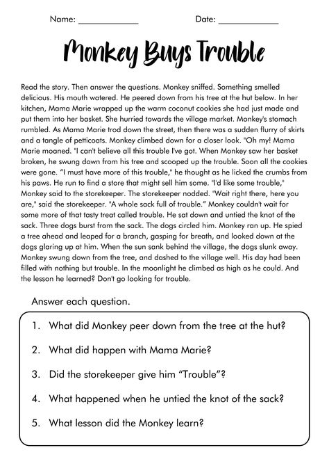 Fourth Grade Reading Comprehension Worksheets 3rd Grade Reading Comprehension Passages, Comprehension For Grade 3 Worksheet, Fourth Grade Reading Comprehension, 3rd Grade Reading Comprehension Free, Reading Comprehension Worksheets 5th, Reading Passages For 3rd Grade, Comprehension For Grade 5, Comprehension Passages 2nd Grade, Comprehension For Grade 3