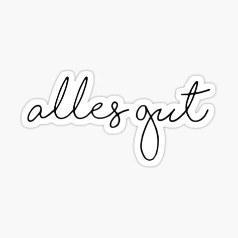 German Stickers | Redbubble German Stickers, Pin Board Ideas, German Tattoo, Collage Pics, German Quotes, German Words, Painting Tattoo, Stickers Redbubble, Black Stickers