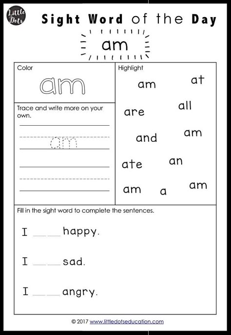 Dolch Sight Words Activities Primer / Kindergarten Level Sight Word Of The Day, Sight Word Writing Practice, Jolly Phonics Tricky Words, Writing Practice Kindergarten, Dolch Sight Word Activities, Sight Word Worksheet, Sight Words Activities, Preschool Sight Words, Words Activities