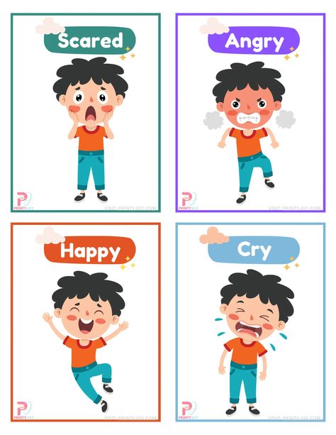 Feelings Flashcards Free Printable Emotions As Characters, Flashcards For Kids Printables, Emotion Cards For Kids Free Printable, Free Printable Emotion Cards, Feelings Flashcards Free Printable, Daily Activities Flashcards, Emotions Flash Cards Free Printable, Emotion Flashcards Free Printable, Emotional Flashcards