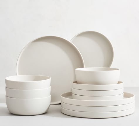 Assiette Design, Barn Kitchen, Modern Dinnerware, Melamine Dinner Plates, Melamine Dinnerware, Stoneware Dinnerware, White Dishes, White Plates, Stoneware Pottery