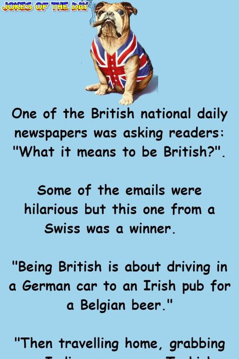 Humor: What it means to be British British Humour, New Jokes, Barbie Nails, British Things, Funny Marriage Jokes, Marriage Jokes, Cat Jokes, British Humor, Funny Marriage