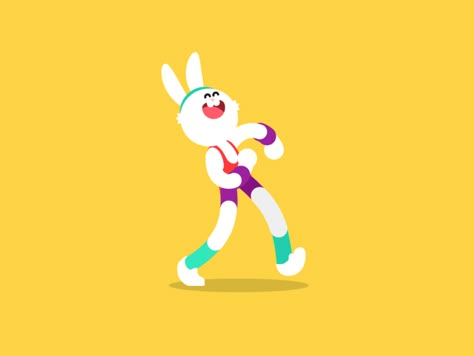 Double Bounce Walk Cycle, Llama Character Design, Happy Walk Cycle, After Effect Animation, 2d Animation Character Design, Bounce Animation, Markus Magnusson, Walking Cycle, Walk Animation