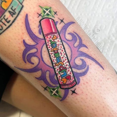 90s Theme Tattoo Sleeve, Lil Tattoos, 90s Tattoos, Bright Tattoos, Tribute Tattoos, Theme Tattoo, Kawaii Tattoo, Inspiration Tattoos, Creepy Tattoos