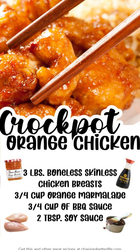 Make the most tender and flavorful orange chicken in your crockpot with this simple and delicious recipe. All you need is chicken, orange marmalade, soy sauce, and a few other pantry staples. Serve it over rice or noodles for a complete meal that your whole family will love. Give it a try tonight and let us know what you think! Orange Chicken Crockpot, Crockpot Orange Chicken, Chicken Orange, Easy Orange Chicken, Orange Chicken Crock Pot, Chicken Crockpot Recipes Easy, Birthday Cake Decorating Ideas, Orange Chicken Recipe, Chinese Cooking Recipes