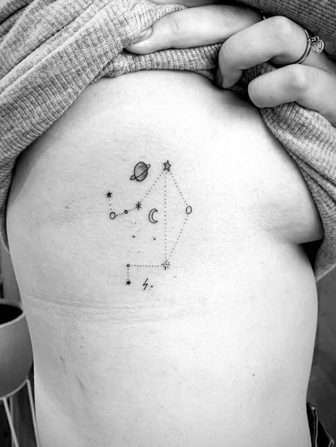 Libra Star Sign Tattoo, Libra Tattoo Constellation, Libra Star Constellation Tattoo, Starsign Tattoo, Constellation Balance, Libra Sign Tattoos, Libra Tattoos, Libra Constellation Tattoo, Tattoo Star