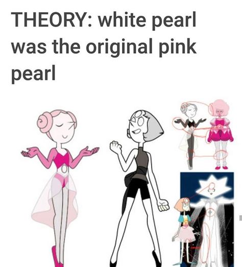 I feel like pink's original Pearl  had her hair all poofy or something (had hair like pink) and then when she became white diamond  Pearl she said girl put your hair up or I'll shatter you or something 😂 White Diamonds Pearl, Steven Universe Pearls, White Pearl Steven Universe, Pink Pearl Steven Universe, Steven Universe Pearl, Steven Universe Spoilers, Steven Universe Theories, Steven Universe Pictures, Steven Uni