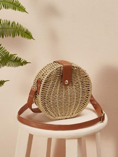 Purse Photoshoot, Novelty Handbags, Round Crossbody Bag, Stella Luna, Boho Purse, Gifts For Girlfriends, Tassels Decor, Convertible Bags, Woven Raffia