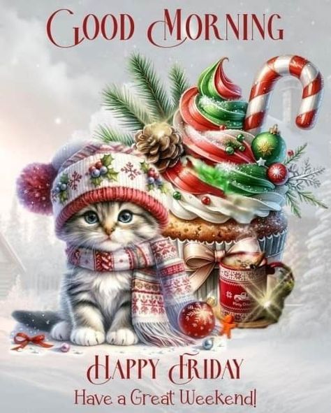 Christmas Friday Blessings, Praying Emoji, Good Morning God, Good Morning Christmas, Good Morning Winter, Good Morning Cat, Happy Mothers Day Wishes, Good Morning Wednesday, Friday Christmas