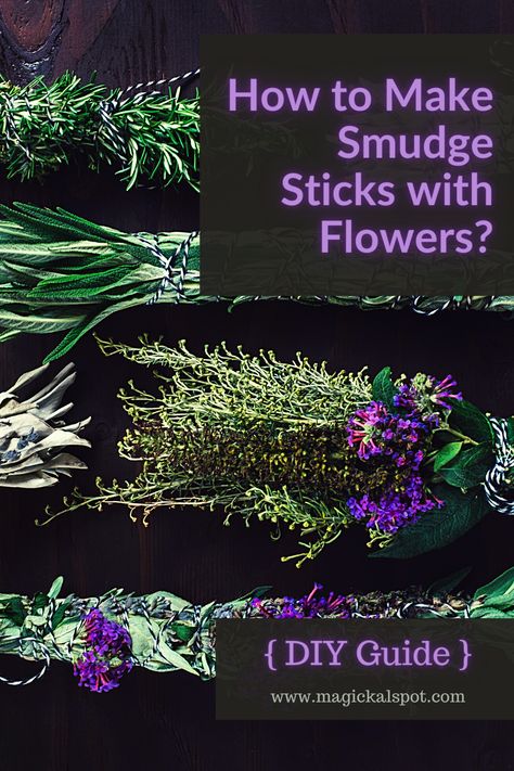 Rosemary Smudge Stick Diy, Making Smudge Sticks, Lemongrass Smudge Stick, Make Smudge Sticks Diy, Smudge Stick Recipes, How To Make A Smudge Stick Diy, Homemade Smudge Sticks, Lavender Smudge Sticks Diy, How To Make A Smudge Stick