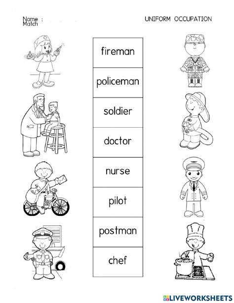 Nurse Worksheets Preschool, Our Helpers Worksheets For Kindergarten, Jobs People Do Activities Kids, Occupation For Preschool, Occupation Worksheet For Preschool, People Who Help Us Worksheets, Occupation Crafts For Preschool, Jobs Worksheet For Kindergarten, Jobs Activities For Preschool