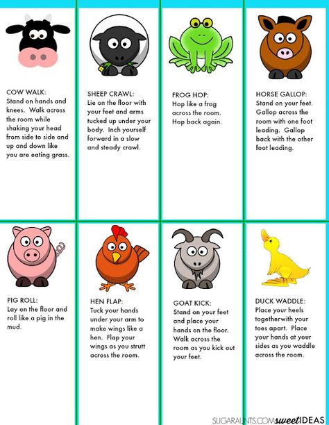 Try these classroom movement activities based on the book, Little Blue Truck with farm themed brain breaks for the classroom. Brain Break Activities, Farm Activities Preschool, Farm Songs, Farm Animals Preschool, Farm Lessons, Farm Animals Activities, Farm Theme Preschool, Animal Lessons, Farm Animal Crafts