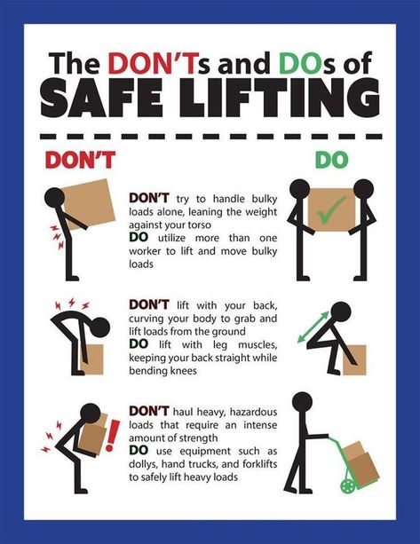 Make sure your employees understand the fundamentals of safe lifting. https://www.pinterest.com/pin/298926494024306135/ Workplace Safety Slogans, Safety Toolbox Talks, Fire Safety Poster, Lifting Safety, Supervisor Training, Workplace Safety Tips, Safety Topics, Office Safety, Health And Safety Poster