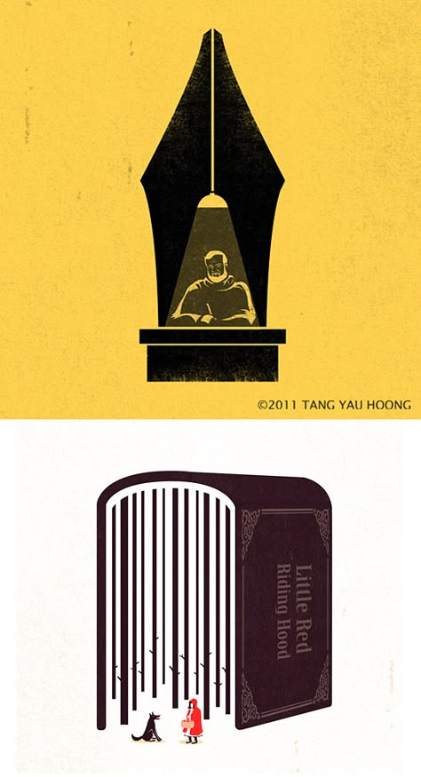 Tang Yau Hoong, Negative Space Art, Mises En Page Design Graphique, Negative Space Design, Space Illustration, Conceptual Illustration, Design Editorial, Grid Design, Creative Posters