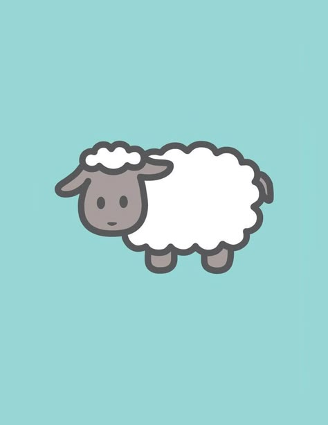 Sheep Cartoon Cute, Lamb Cute Drawing, Lamb Cartoon Drawing, Cute Sheep Doodle, Sheep Doodle Simple, How To Draw A Sheep, Sheep Cartoon Drawing, Sheep Drawing Simple, Cute Lamb Drawing