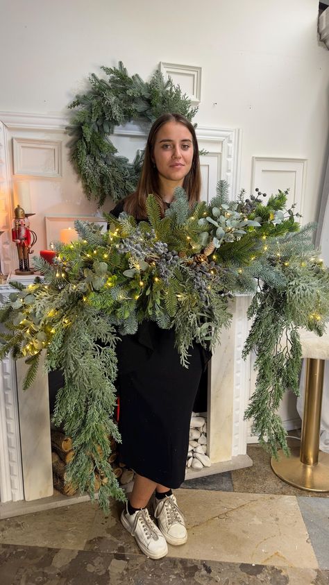 Garland fireplace mantle